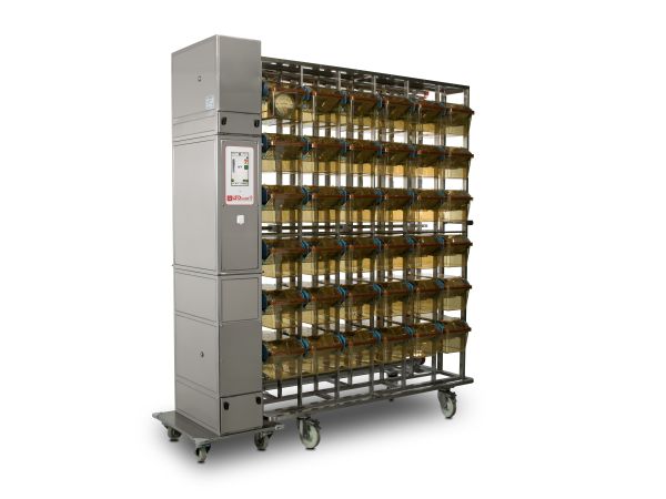 מערכת IsoCage N להחזקת עכברים ברמת סיכון ביולוגי BSL3/4, מתוצרת TECNIPLAST, איטליה.